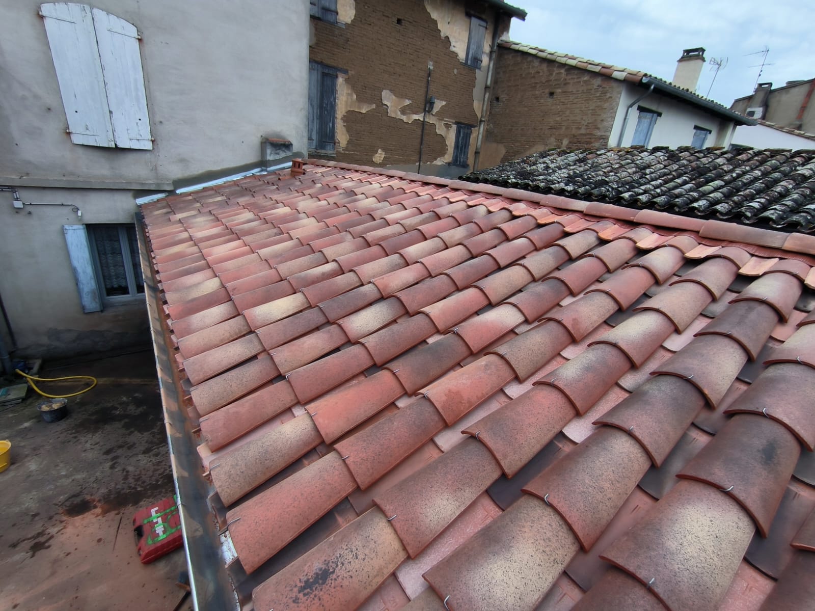 Réfection de toiture dans le vieux Gaillac