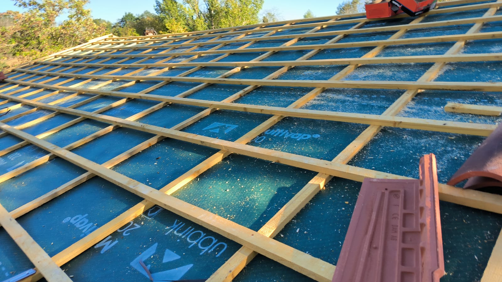 Réfection de charpente et couverture en tuiles médianes – Gaillac