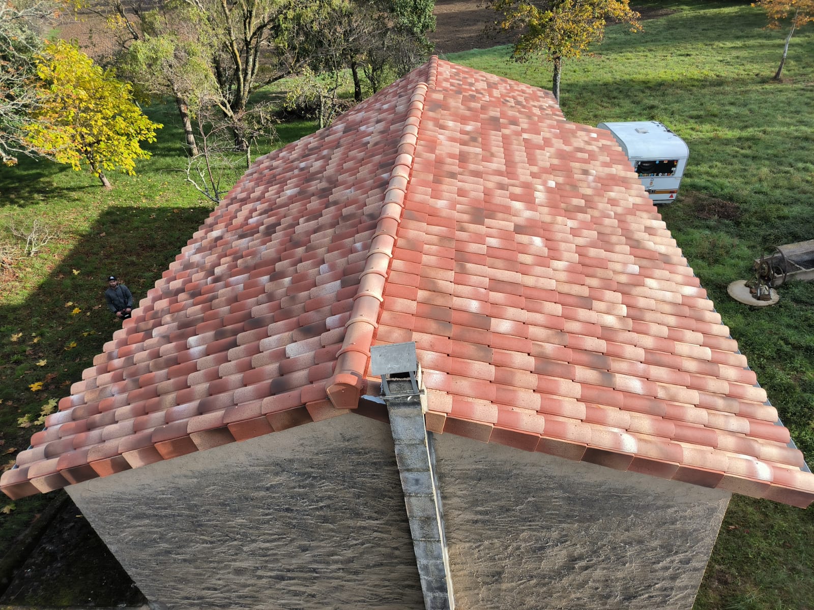 Réfection de charpente et couverture en tuiles médianes – Gaillac