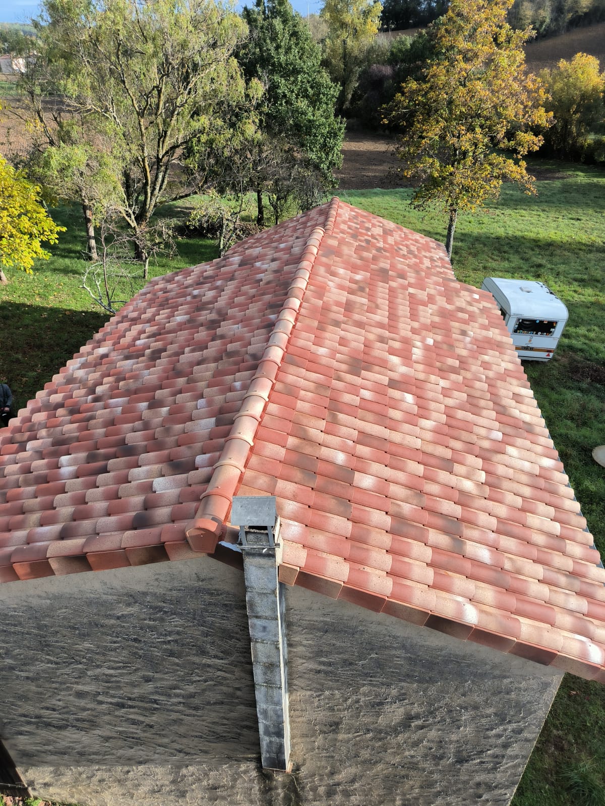 Réfection de charpente et couverture en tuiles médianes – Gaillac