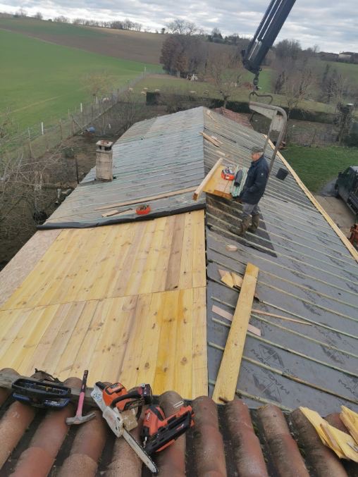 Réfection de toiture – Aussac